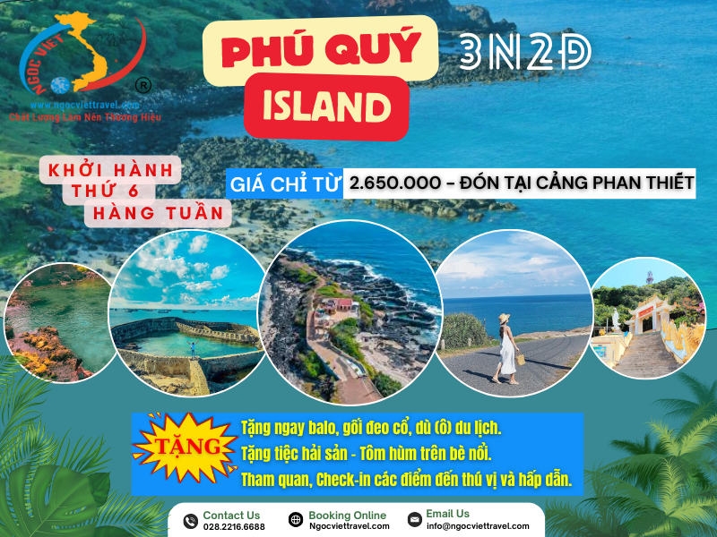 TOUR ĐẢO PHÚ QUÝ - MALDIVES VIỆT NAM 3N2Đ - XE LIMOUSINE GHẾ VIP